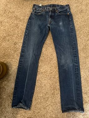 Levi's Men's Dark Indigo Straight Jeans size 31/34